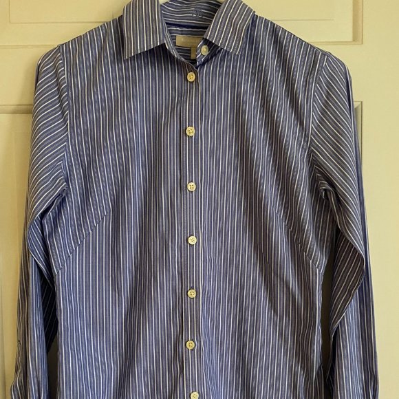 Banana Republic Pin Striped Long Sleeve Button Down Shirt - Picture 2 of 6